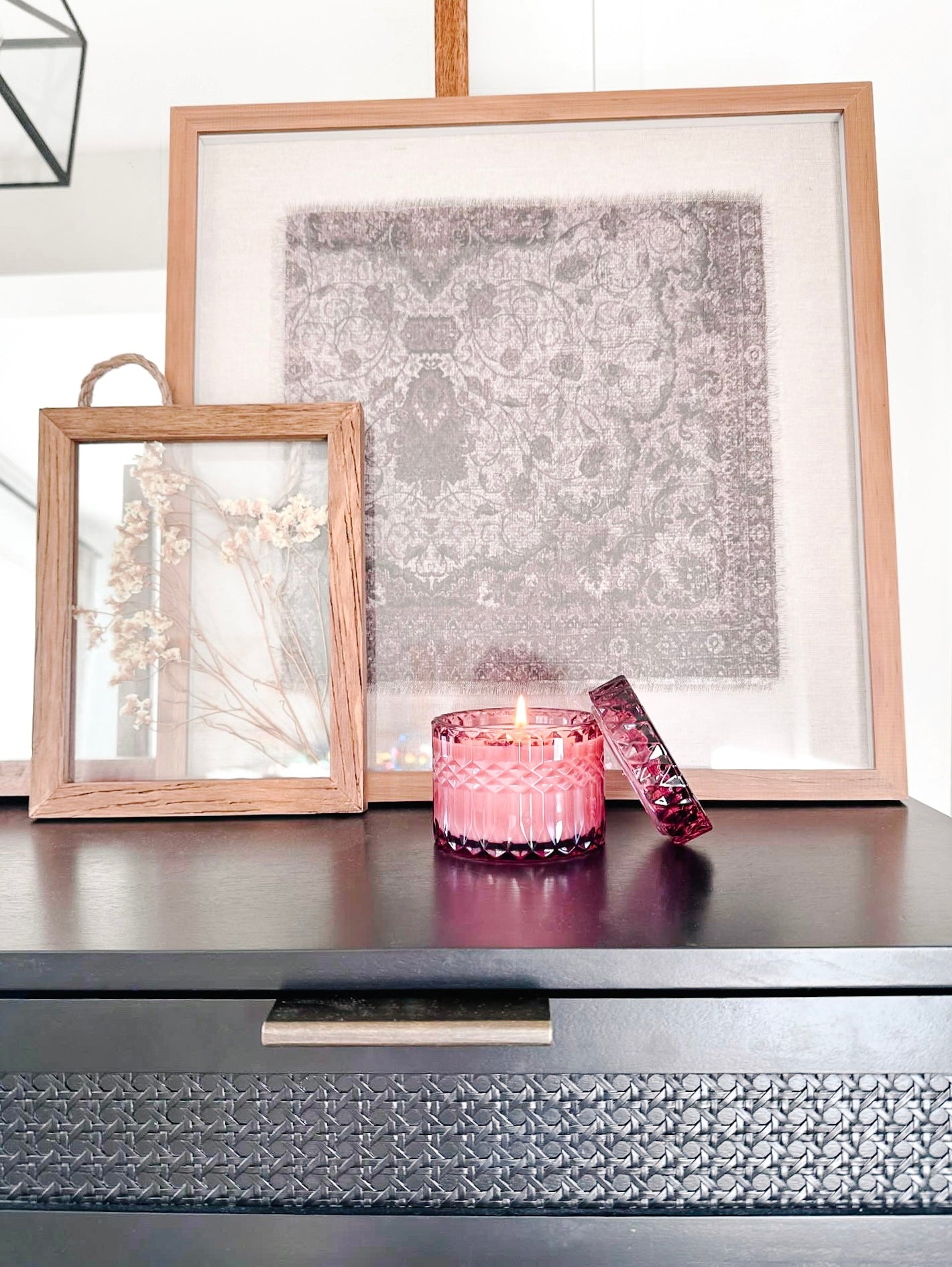 Rose Glass Jar Candle