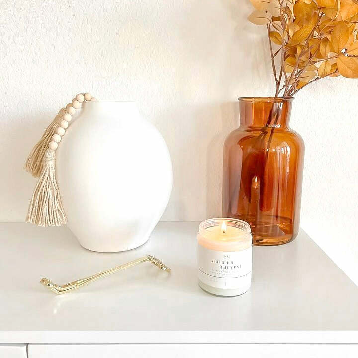 Autumn Harvest 9 oz Glass Candle