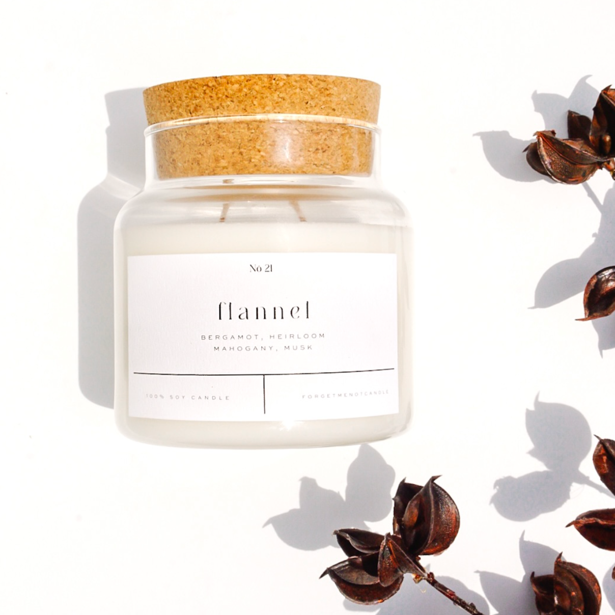 Flannel 22 oz Glass Candle