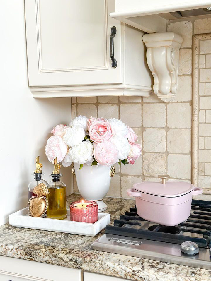 Rose Glass Jar Candle
