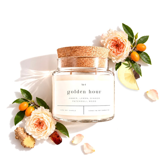 golden hour 22 oz glass candle
