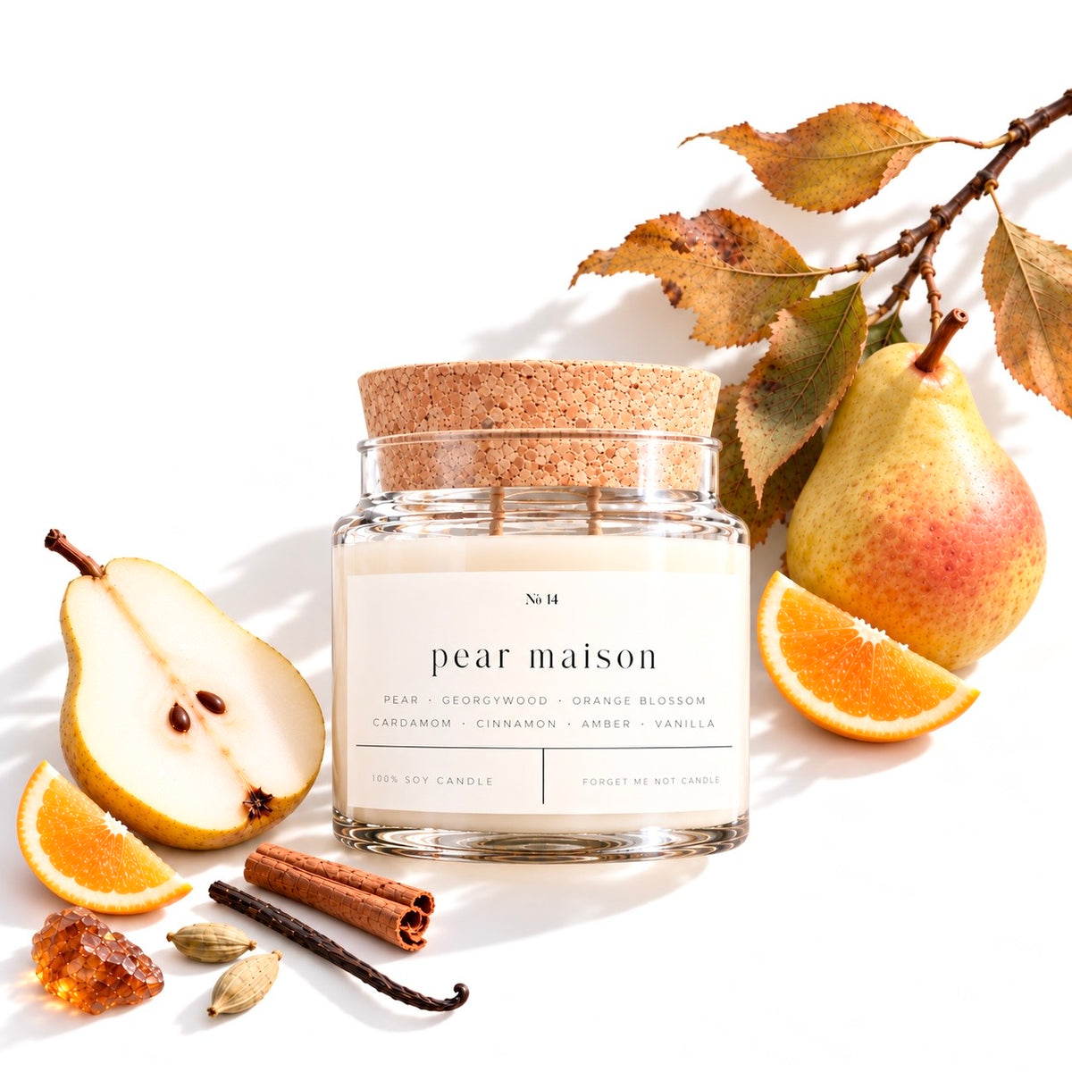 Pear Maison 22 oz Glass Jar Candle