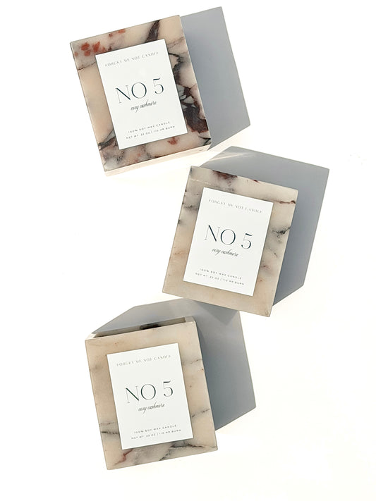 Genuine Calacatta Viola Marble Soy Candle - Pre Order