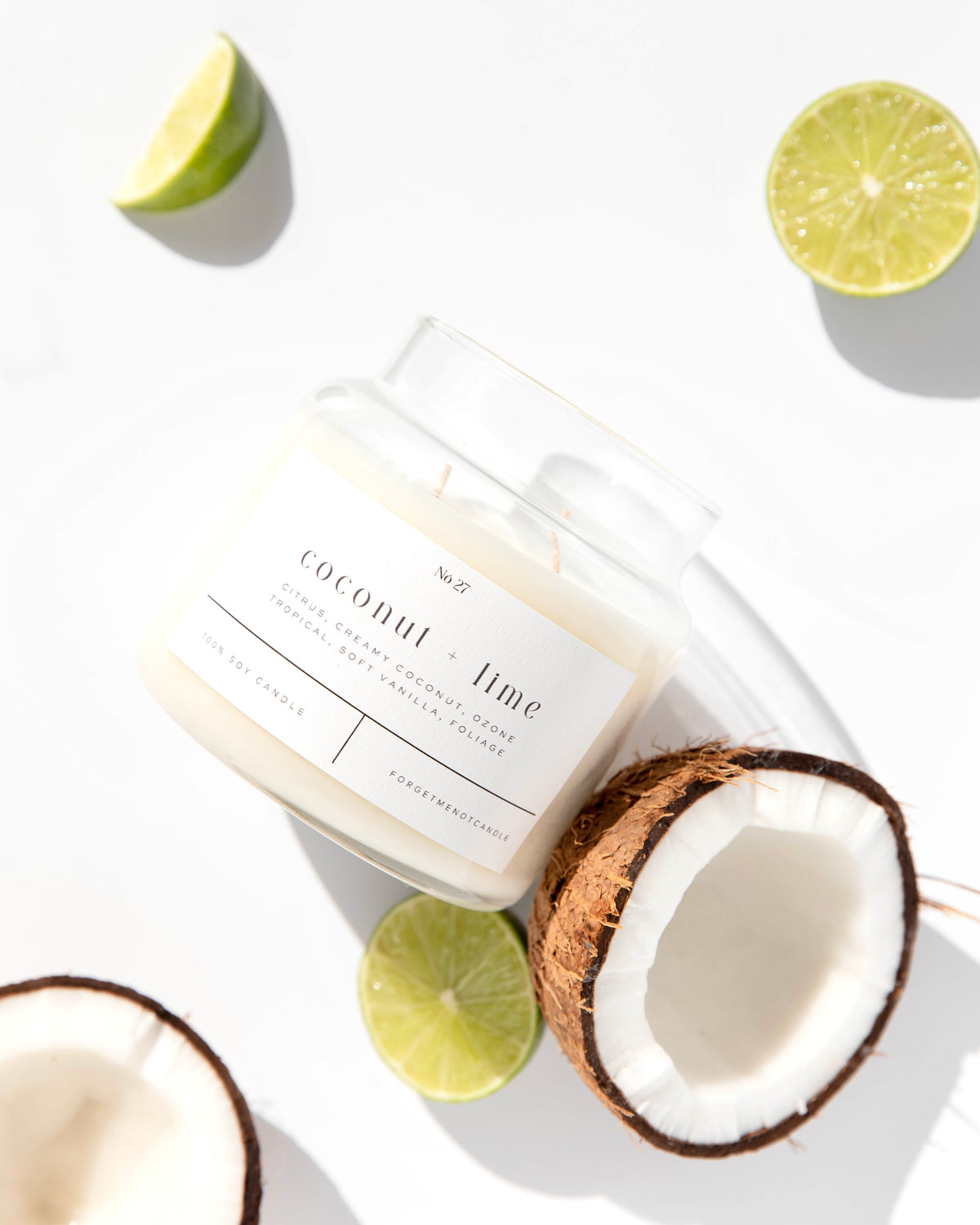 Coconut + Lime 22 oz Glass Candle