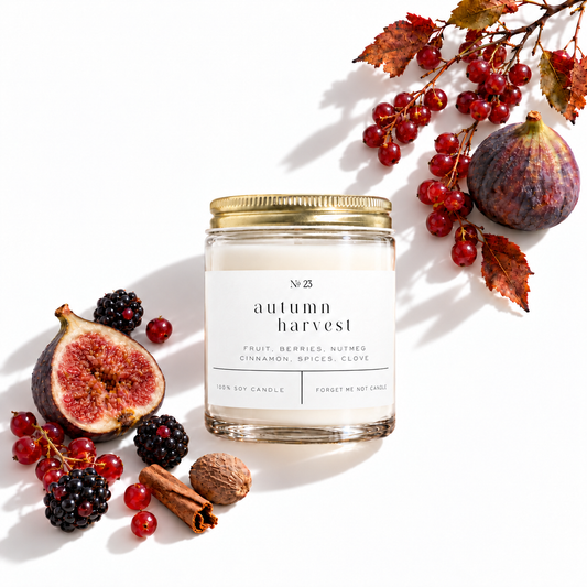 Autumn Harvest 9 oz Glass Candle