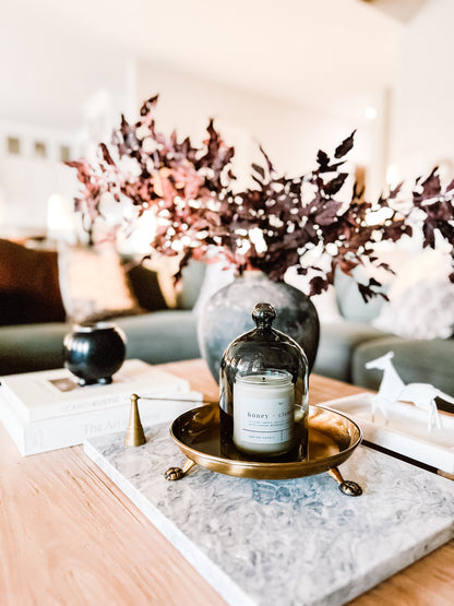Honey + Clementine 9 oz Glass Candle