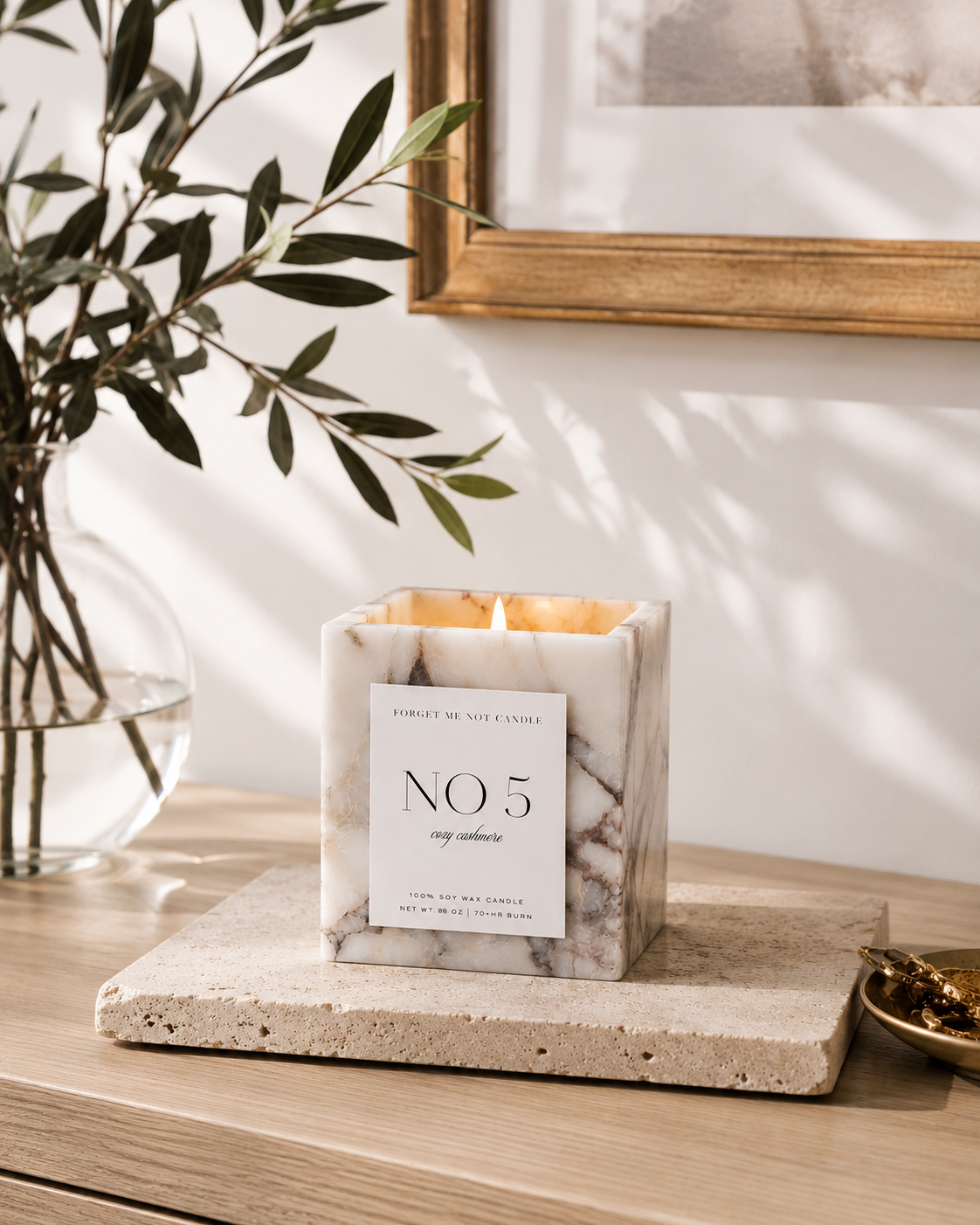 Calacatta Viola Marble Soy Candle - Pre Order