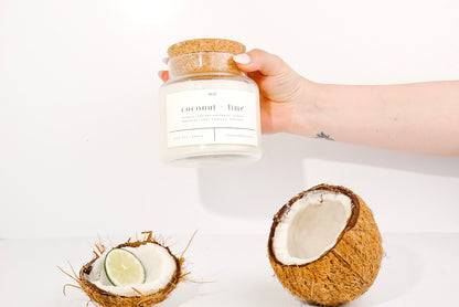 Coconut + Lime 22 oz Glass Candle
