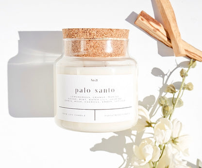 palo santo 22 oz glass candle