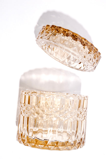 Champagne Amber Glass Jar Candle