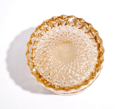 Champagne Amber Glass Jar Candle