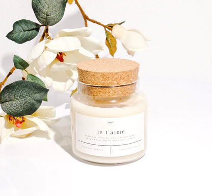Je T'aime 22 oz Glass Candle