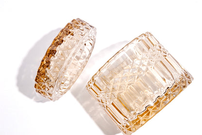 Champagne Amber Glass Jar Candle